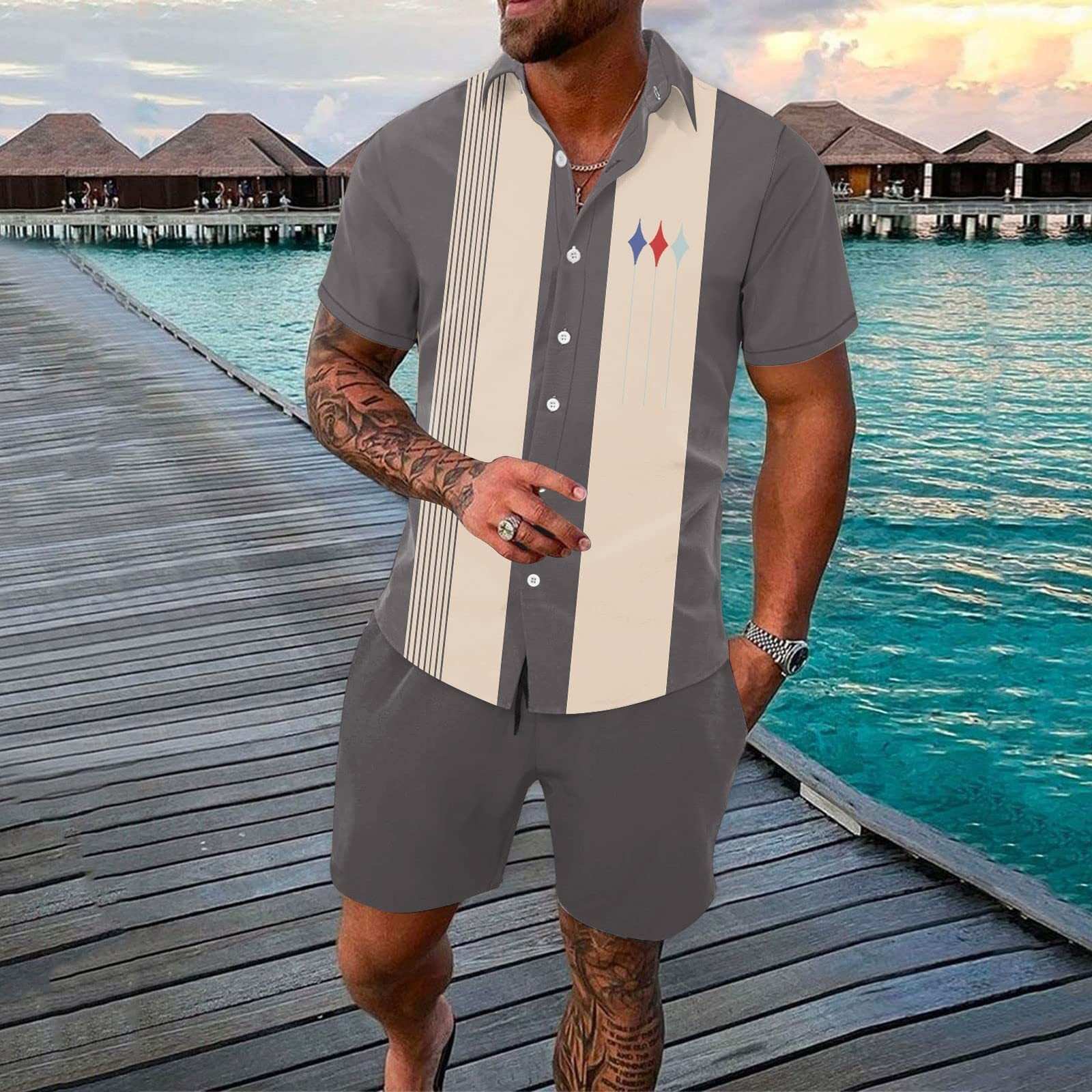 3D Printing Summer 2 - Piece Outfit for Men – Outdoor Style - MarketDomez
