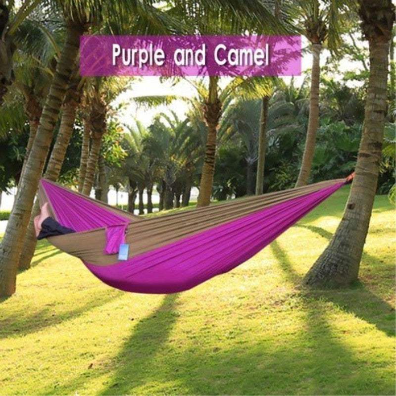 Backpacking Hammock - Portable Nylon Parachute Outdoor Double Hammock - MarketDomez
