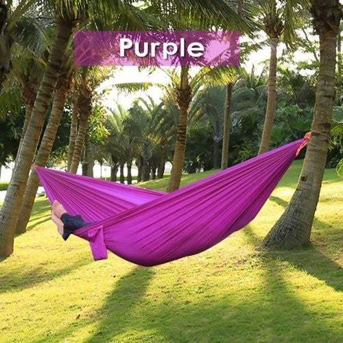 Backpacking Hammock - Portable Nylon Parachute Outdoor Double Hammock - MarketDomez