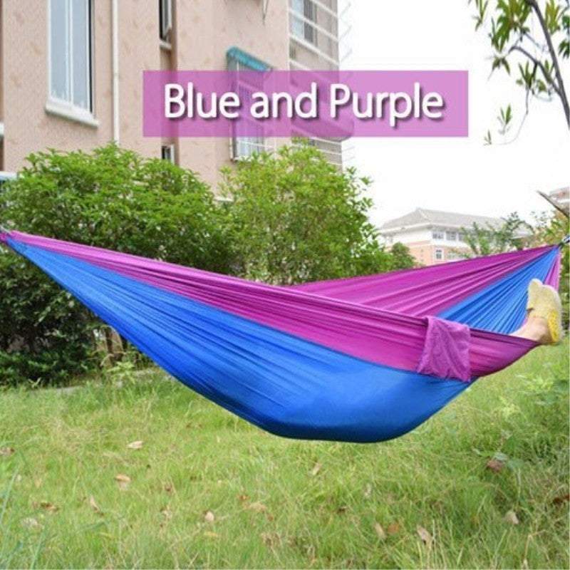 Backpacking Hammock - Portable Nylon Parachute Outdoor Double Hammock - MarketDomez