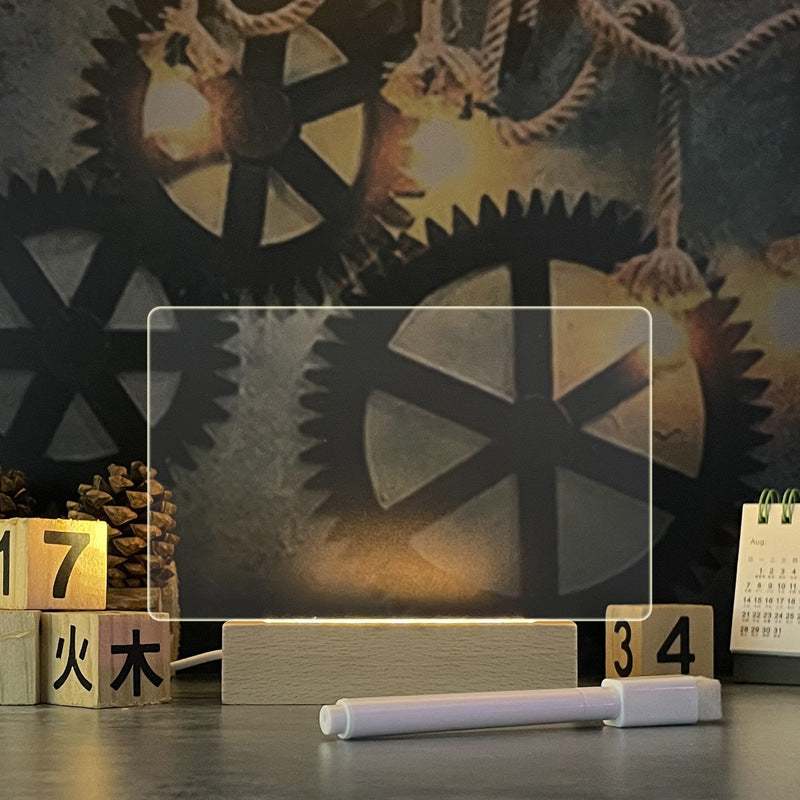 Creative Note Board - Night Light – USB Powered Message Board for Notes, Reminders & Decor - MarketDomez