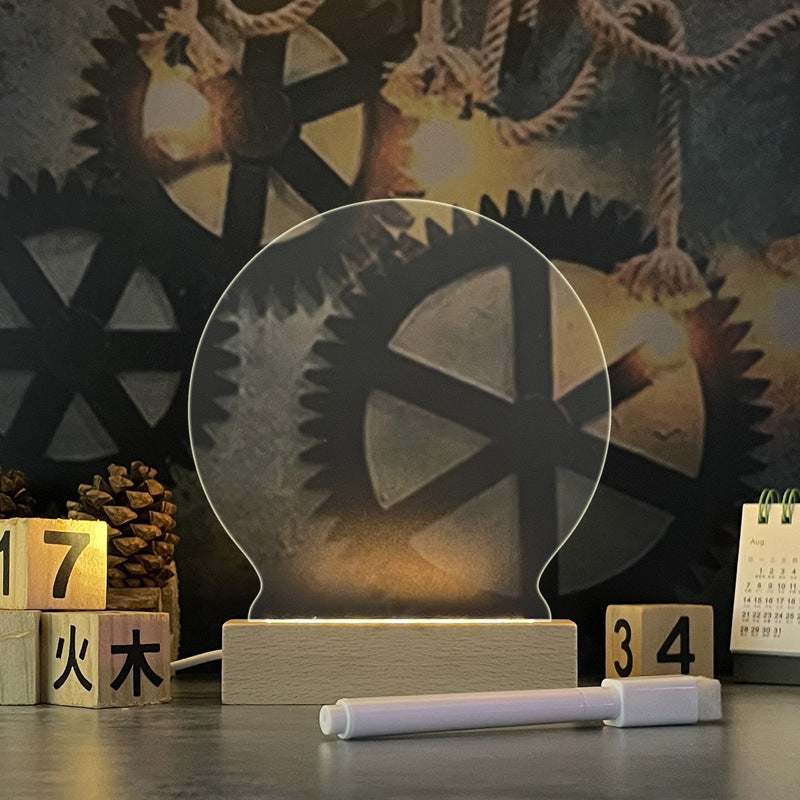 Creative Note Board - Night Light – USB Powered Message Board for Notes, Reminders & Decor - MarketDomez