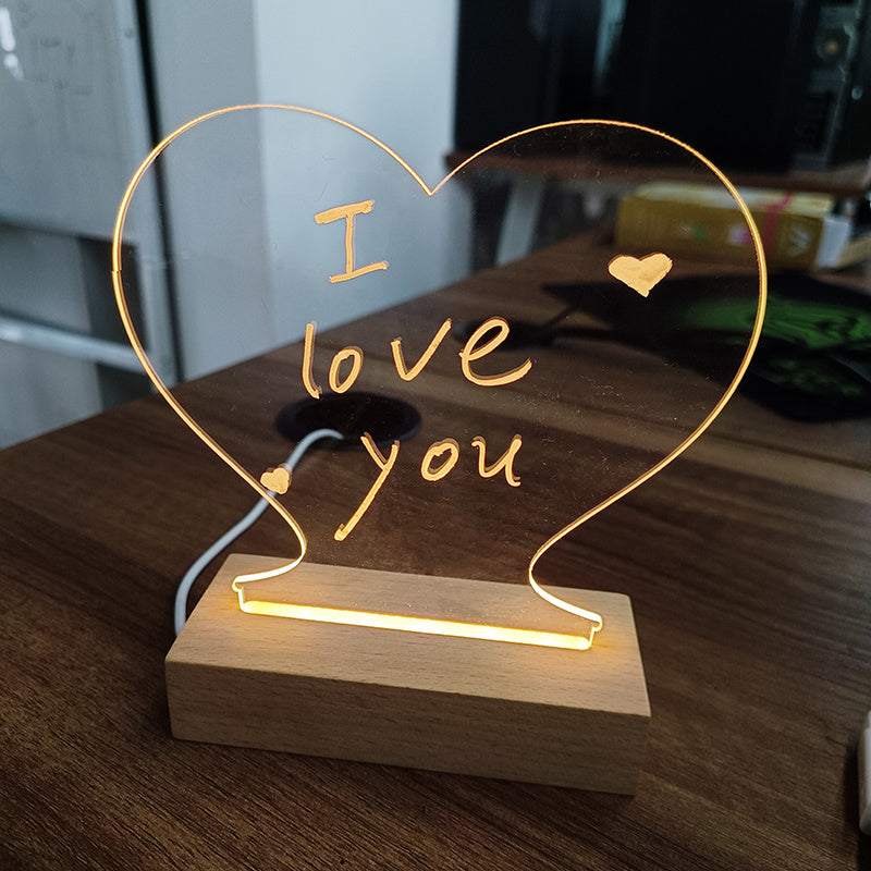 Creative Note Board - Night Light – USB Powered Message Board for Notes, Reminders & Decor - MarketDomez