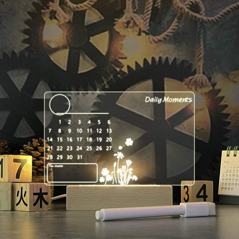 Creative Note Board - Night Light – USB Powered Message Board for Notes, Reminders & Decor - MarketDomez