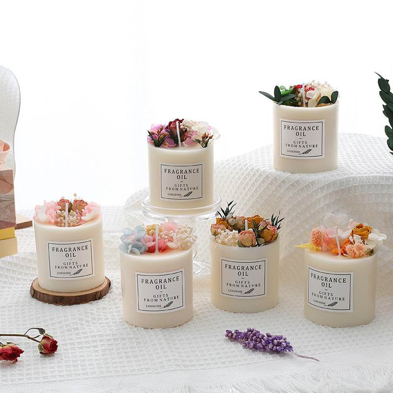 Dried Flowers - Candles Romantic Decorative Candles - MarketDomez