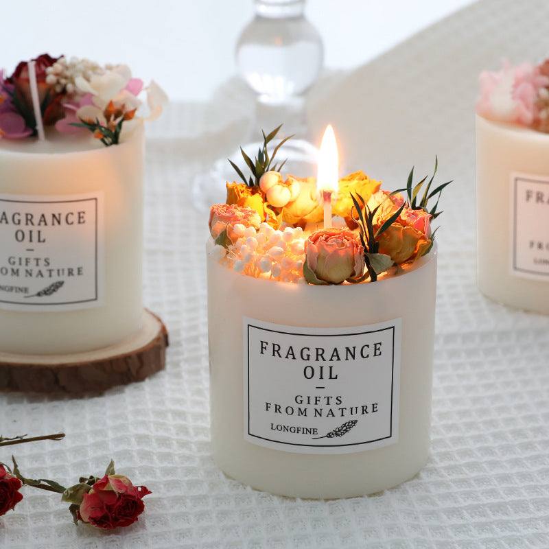 Dried Flowers - Candles Romantic Decorative Candles - MarketDomez