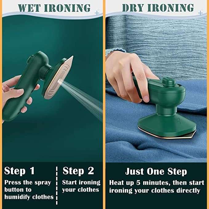 Handheld Portable Garment Ironing - Mini Steam Iron for Clothes - MarketDomez