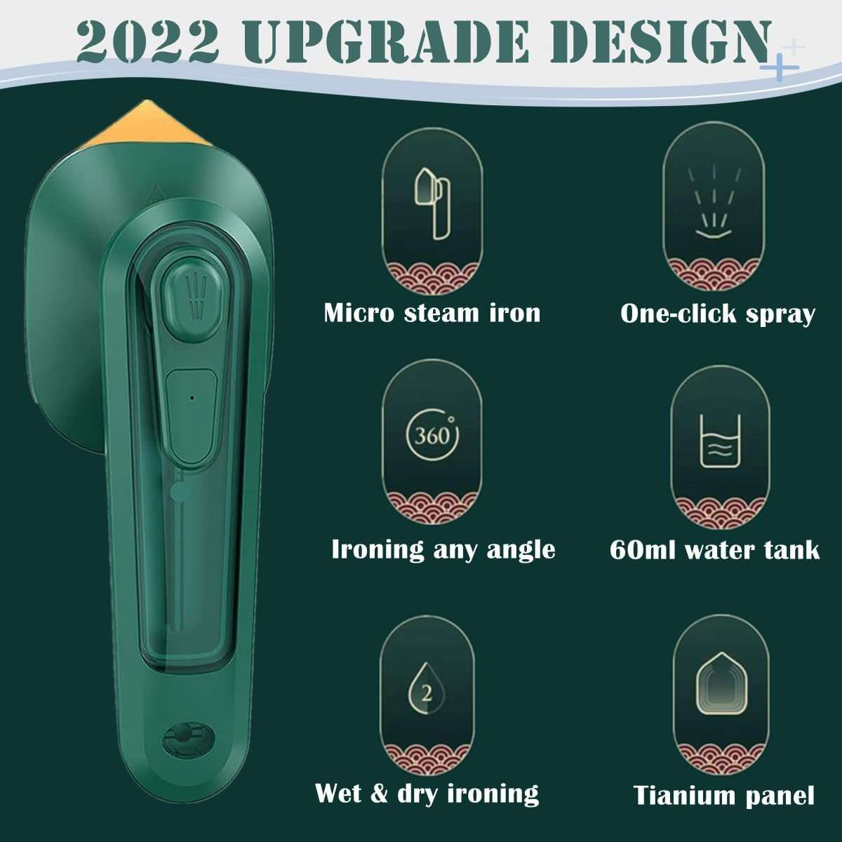 Handheld Portable Garment Ironing - Mini Steam Iron for Clothes - MarketDomez
