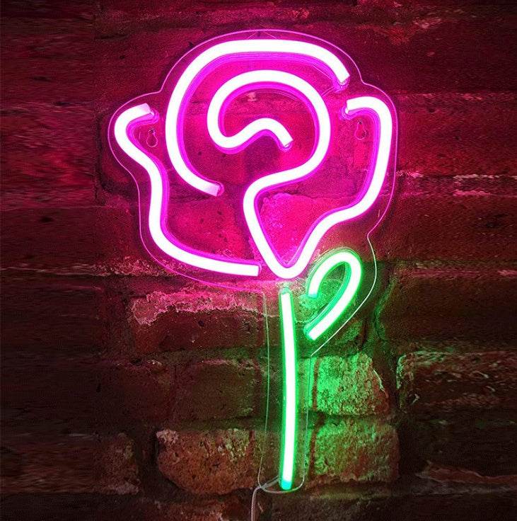 Led Transparent Backboard Neon Light Special - Shaped Wall Hanging Decorative Lights - MarketDomez