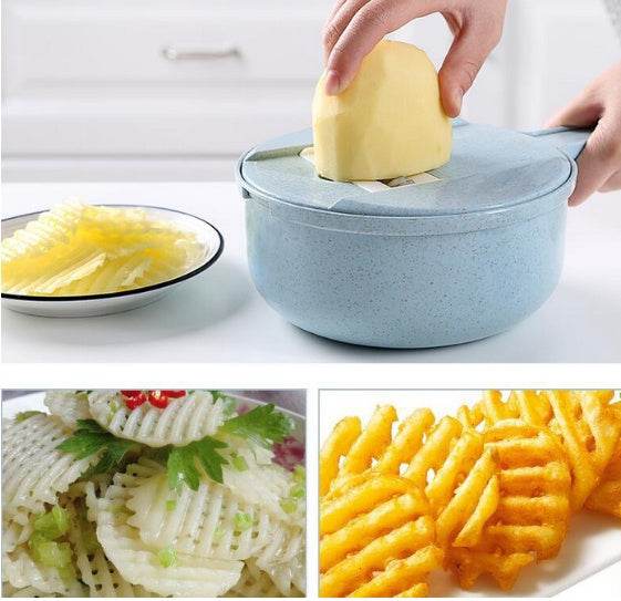 Mandoline Slicer 8 - in - 1 – Multifunction Cutter for Kitchen Use - MarketDomez