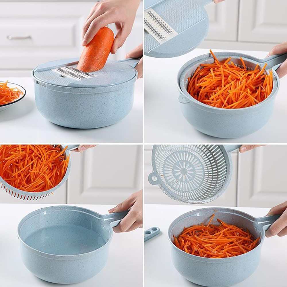 Mandoline Slicer 8 - in - 1 – Multifunction Cutter for Kitchen Use - MarketDomez