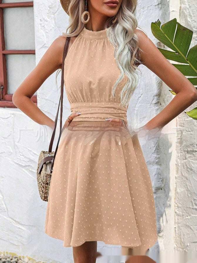 Sleeveless Split Mid - length Dress Midi Dress - MarketDomez