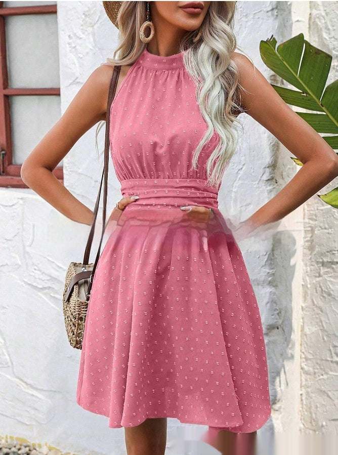Sleeveless Split Mid - length Dress Midi Dress - MarketDomez