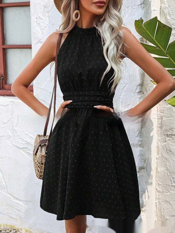 Sleeveless Split Mid - length Dress Midi Dress - MarketDomez