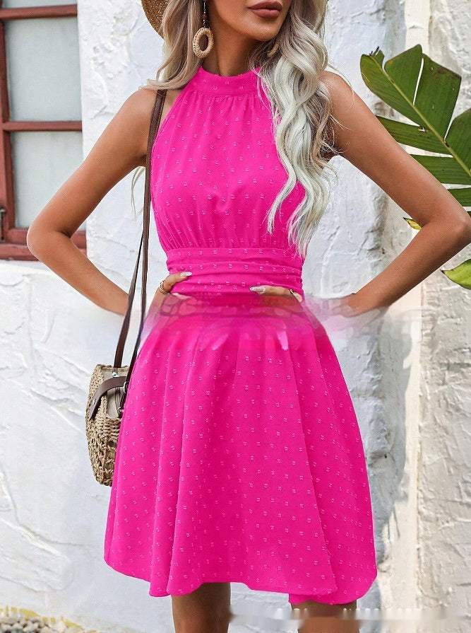 Sleeveless Split Mid - length Dress Midi Dress - MarketDomez