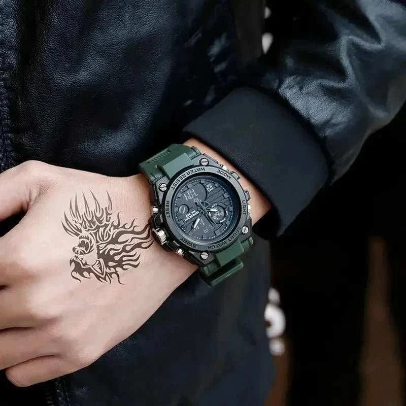 Watch SANDA Top Luxury Watches Men Military Army Waterproof - push up rack, WIFI Repeater, Smart Watch GPS, christmas ornament ball, pet hair cleaner brush, 3m double sided tape, 4-in-1 USB C Cable, automatic toothpaste dispense, Wireless Mobile Controller - MarketDomez