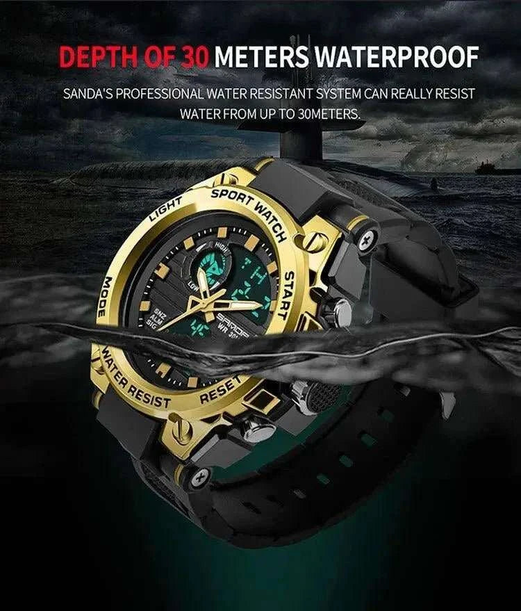 Watch SANDA Top Luxury Watches Men Military Army Waterproof - push up rack, WIFI Repeater, Smart Watch GPS, christmas ornament ball, pet hair cleaner brush, 3m double sided tape, 4-in-1 USB C Cable, automatic toothpaste dispense, Wireless Mobile Controller - MarketDomez