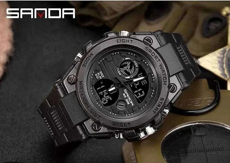 Watch SANDA Top Luxury Watches Men Military Army Waterproof - push up rack, WIFI Repeater, Smart Watch GPS, christmas ornament ball, pet hair cleaner brush, 3m double sided tape, 4-in-1 USB C Cable, automatic toothpaste dispense, Wireless Mobile Controller - MarketDomez