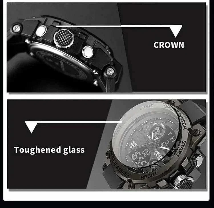 Watch SANDA Top Luxury Watches Men Military Army Waterproof - push up rack, WIFI Repeater, Smart Watch GPS, christmas ornament ball, pet hair cleaner brush, 3m double sided tape, 4-in-1 USB C Cable, automatic toothpaste dispense, Wireless Mobile Controller - MarketDomez