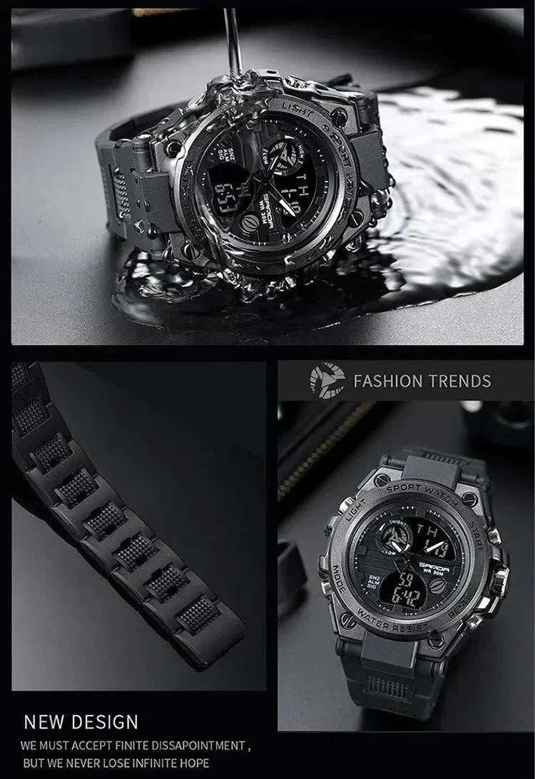 Watch SANDA Top Luxury Watches Men Military Army Waterproof - push up rack, WIFI Repeater, Smart Watch GPS, christmas ornament ball, pet hair cleaner brush, 3m double sided tape, 4-in-1 USB C Cable, automatic toothpaste dispense, Wireless Mobile Controller - MarketDomez