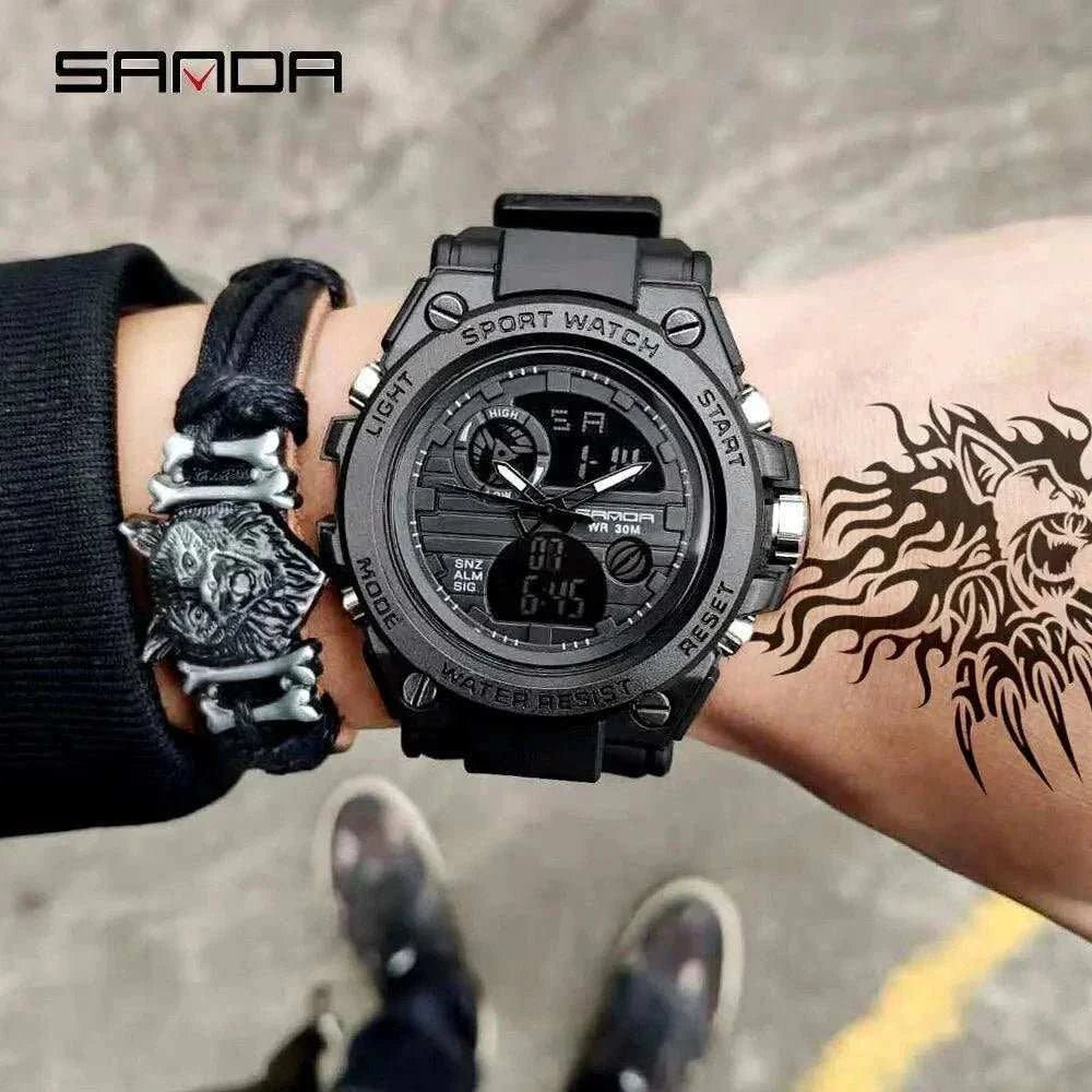 Watch SANDA Top Luxury Watches Men Military Army Waterproof - push up rack, WIFI Repeater, Smart Watch GPS, christmas ornament ball, pet hair cleaner brush, 3m double sided tape, 4-in-1 USB C Cable, automatic toothpaste dispense, Wireless Mobile Controller - MarketDomez