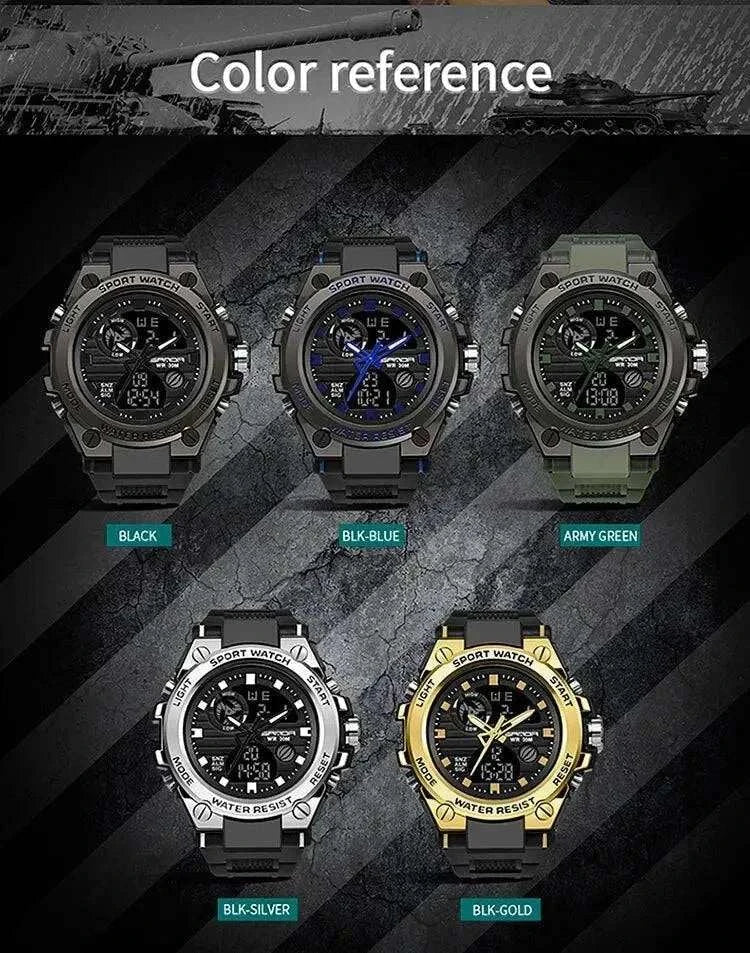 Watch SANDA Top Luxury Watches Men Military Army Waterproof - push up rack, WIFI Repeater, Smart Watch GPS, christmas ornament ball, pet hair cleaner brush, 3m double sided tape, 4-in-1 USB C Cable, automatic toothpaste dispense, Wireless Mobile Controller - MarketDomez