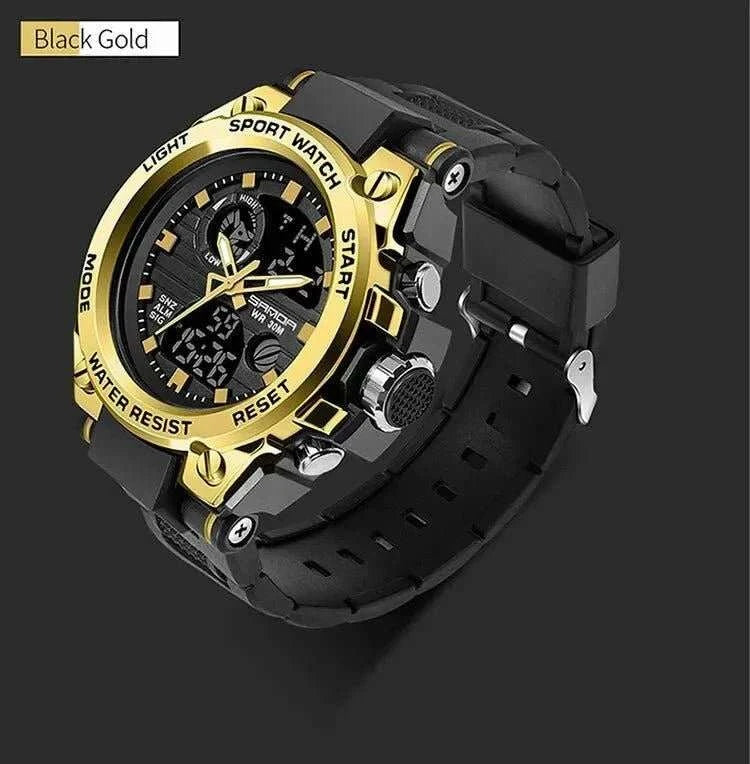 Watch SANDA Top Luxury Watches Men Military Army Waterproof - MarketDomez