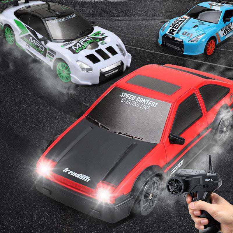 2.4G Drift Rc Car Toy Remote Control GTR Model AE86 Vehicle Car - push up rack, WIFI Repeater, Smart Watch GPS, christmas ornament ball, pet hair cleaner brush, 3m double sided tape, 4-in-1 USB C Cable, automatic toothpaste dispense, Wireless Mobile Controller -  MarketDomez