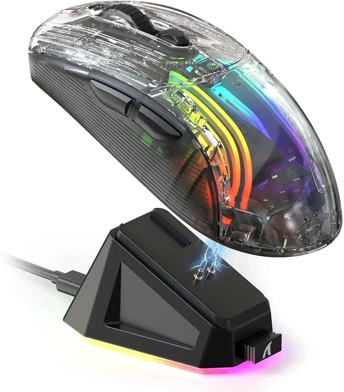 ATTACK SHARK X2 Wireless Transparent Gaming Mouse RGB - push up rack, WIFI Repeater, Smart Watch GPS, christmas ornament ball, pet hair cleaner brush, 3m double sided tape, 4-in-1 USB C Cable, automatic toothpaste dispense, Wireless Mobile Controller -  MarketDomez