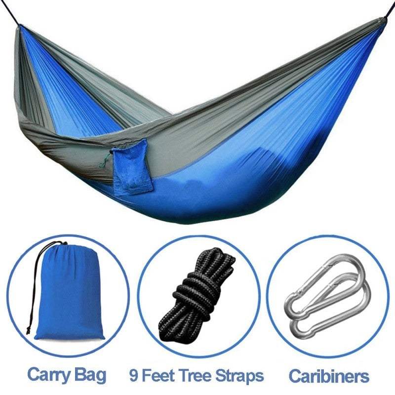 Backpacking Hammock - Portable Nylon Parachute Outdoor Double Hammock - MarketDomez