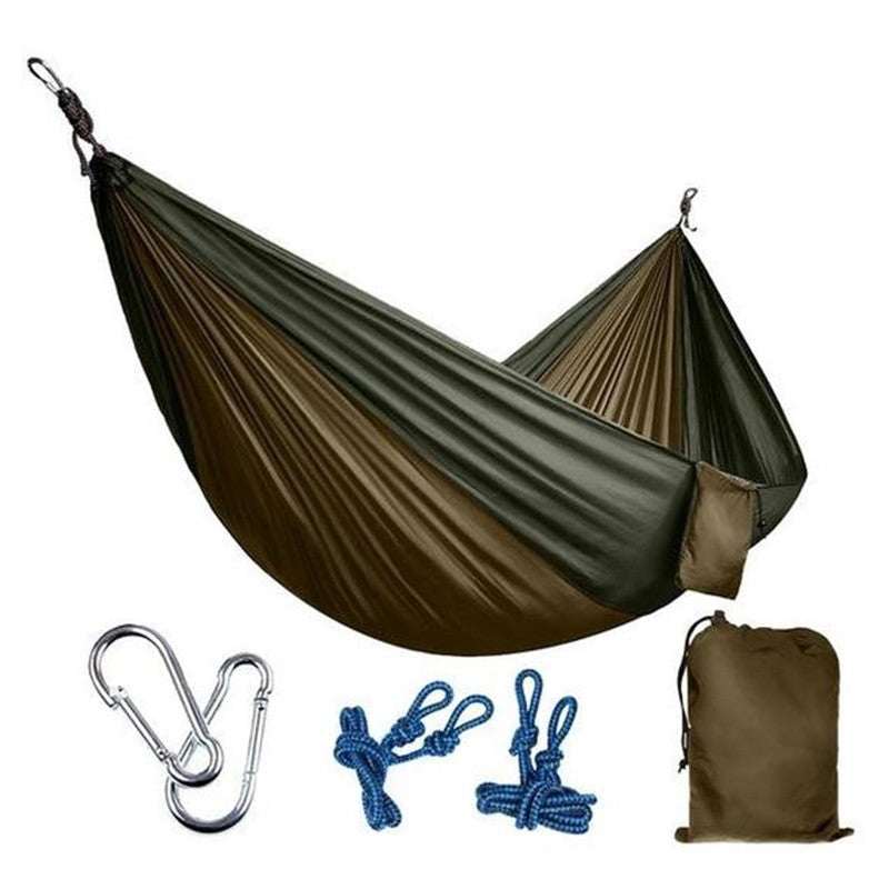 Backpacking Hammock - Portable Nylon Parachute Outdoor Double Hammock - MarketDomez