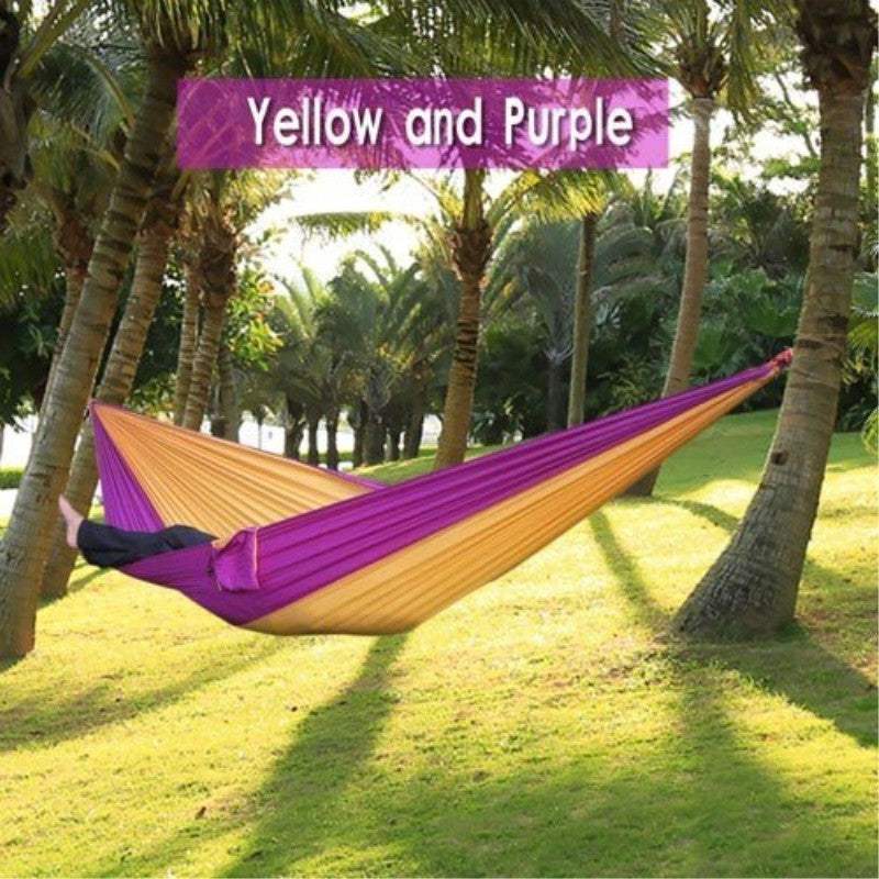 Backpacking Hammock - Portable Nylon Parachute Outdoor Double Hammock - MarketDomez