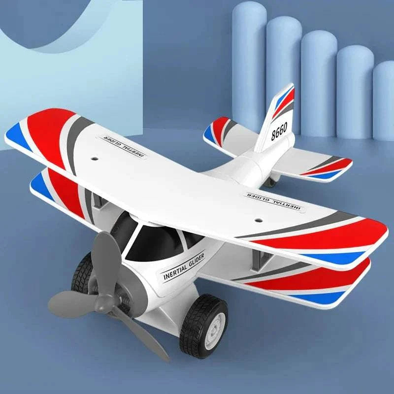 Children's toy biplane crash simulation model large Kids - push up rack, WIFI Repeater, Smart Watch GPS, christmas ornament ball, pet hair cleaner brush, 3m double sided tape, 4-in-1 USB C Cable, automatic toothpaste dispense, Wireless Mobile Controller -  MarketDomez