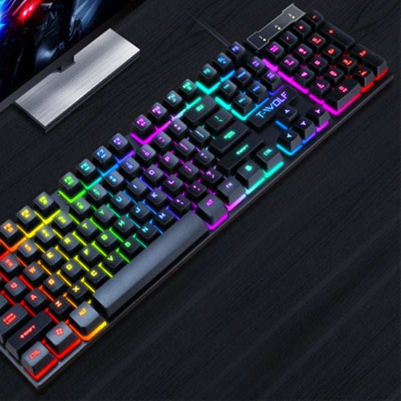 Gaming Usb Luminous Wired Keyboard Floating Manipulator - push up rack, WIFI Repeater, Smart Watch GPS, christmas ornament ball, pet hair cleaner brush, 3m double sided tape, 4-in-1 USB C Cable, automatic toothpaste dispense, Wireless Mobile Controller -  MarketDomez