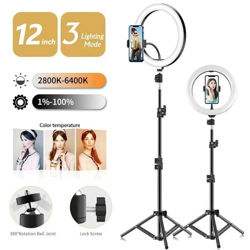 LED Selfie Ring Light, Tripod, Remote, Dimmable - push up rack, WIFI Repeater, Smart Watch GPS, christmas ornament ball, pet hair cleaner brush, 3m double sided tape, 4-in-1 USB C Cable, automatic toothpaste dispense, Wireless Mobile Controller -  MarketDomez