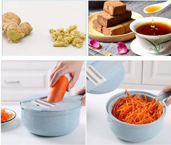 Mandoline Slicer 8 - in - 1 – Multifunction Cutter for Kitchen Use - MarketDomez