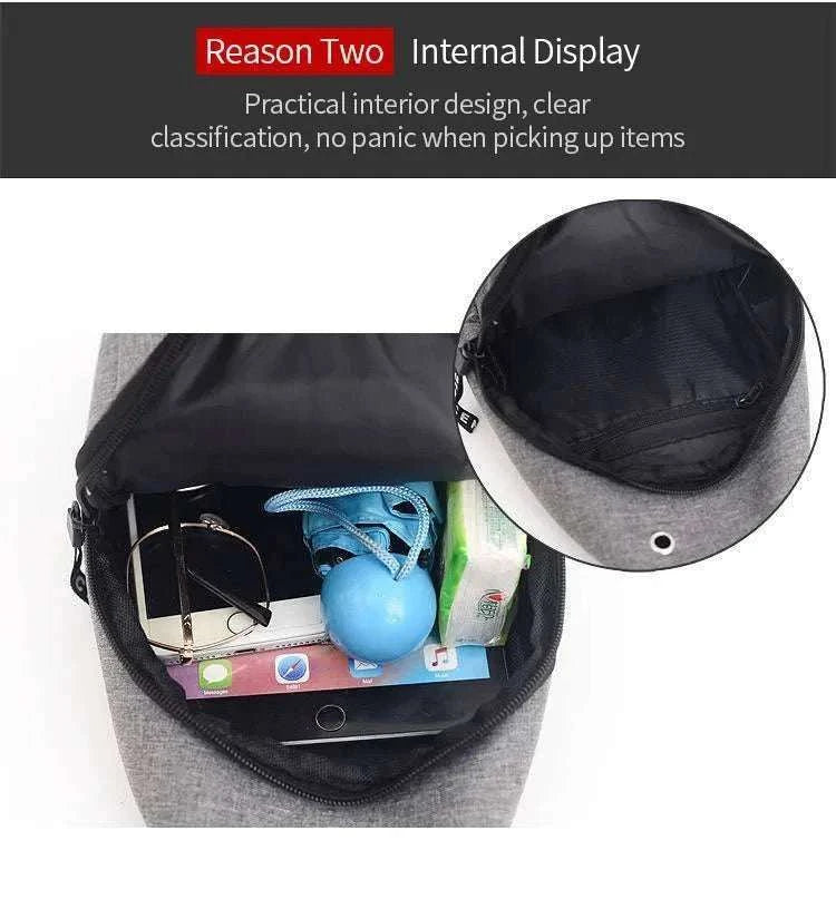 Men's Waterproof Fanny Pack, Large Capacity, Adjustable Strap - MarketDomez