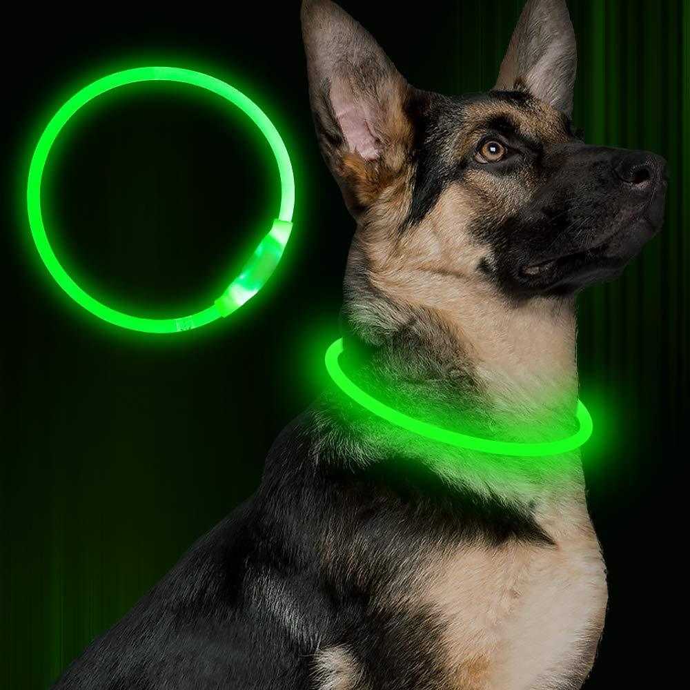 Pet Flashing Collar USB Rechargeable Glowing Necklace Safety Collar Light Up Collars For Night Walking Electric Dog Collar Neon - push up rack, WIFI Repeater, Smart Watch GPS, christmas ornament ball, pet hair cleaner brush, 3m double sided tape, 4-in-1 USB C Cable, automatic toothpaste dispense, Wireless Mobile Controller -  MarketDomez