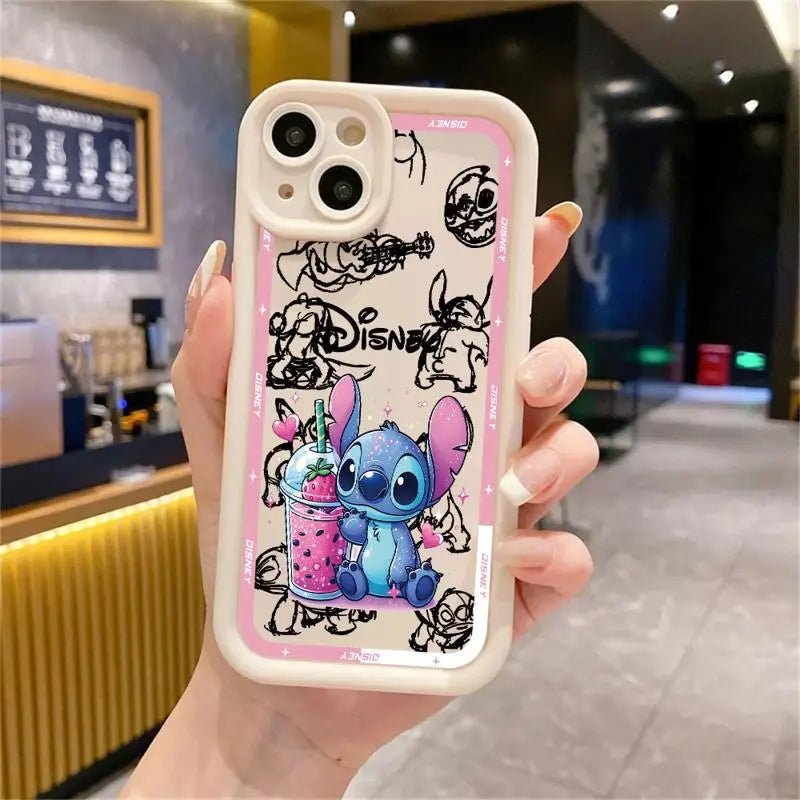 Phone Case - Disney Stitch Lovely Cover for iPhone 11 13 12 14 15 and more - push up rack, WIFI Repeater, Smart Watch GPS, christmas ornament ball, pet hair cleaner brush, 3m double sided tape, 4-in-1 USB C Cable, automatic toothpaste dispense, Wireless Mobile Controller -  MarketDomez