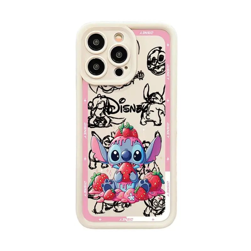 Phone Case - Disney Stitch Lovely Cover for iPhone 11 13 12 14 15 and more - push up rack, WIFI Repeater, Smart Watch GPS, christmas ornament ball, pet hair cleaner brush, 3m double sided tape, 4-in-1 USB C Cable, automatic toothpaste dispense, Wireless Mobile Controller -  MarketDomez