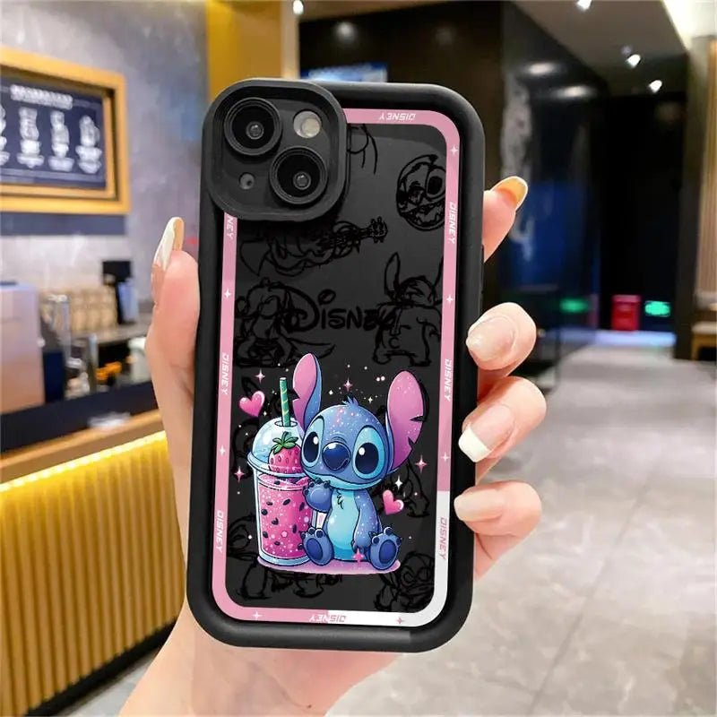 Phone Case - Disney Stitch Lovely Cover for iPhone 11 13 12 14 15 and more - push up rack, WIFI Repeater, Smart Watch GPS, christmas ornament ball, pet hair cleaner brush, 3m double sided tape, 4-in-1 USB C Cable, automatic toothpaste dispense, Wireless Mobile Controller -  MarketDomez