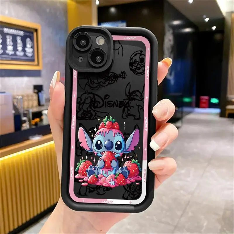 Phone Case - Disney Stitch Lovely Cover for iPhone 11 13 12 14 15 and more - push up rack, WIFI Repeater, Smart Watch GPS, christmas ornament ball, pet hair cleaner brush, 3m double sided tape, 4-in-1 USB C Cable, automatic toothpaste dispense, Wireless Mobile Controller -  MarketDomez