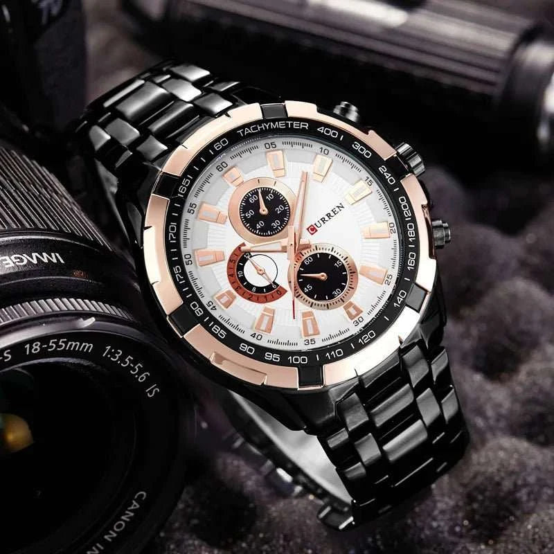 Quartz Watch Men Waterproof Business Watch - push up rack, WIFI Repeater, Smart Watch GPS, christmas ornament ball, pet hair cleaner brush, 3m double sided tape, 4-in-1 USB C Cable, automatic toothpaste dispense, Wireless Mobile Controller -  MarketDomez