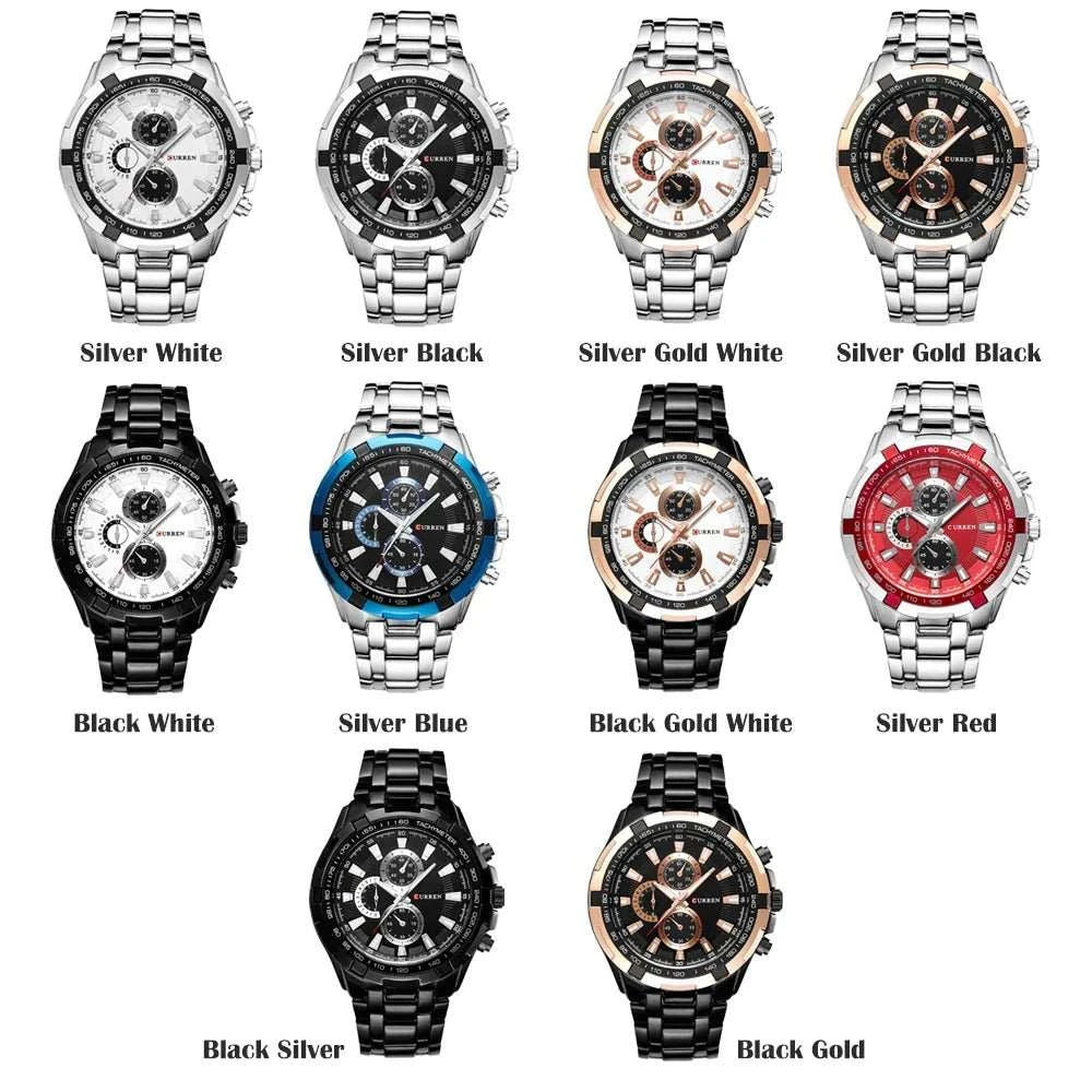 Quartz Watch Men Waterproof Business Watch - push up rack, WIFI Repeater, Smart Watch GPS, christmas ornament ball, pet hair cleaner brush, 3m double sided tape, 4-in-1 USB C Cable, automatic toothpaste dispense, Wireless Mobile Controller -  MarketDomez