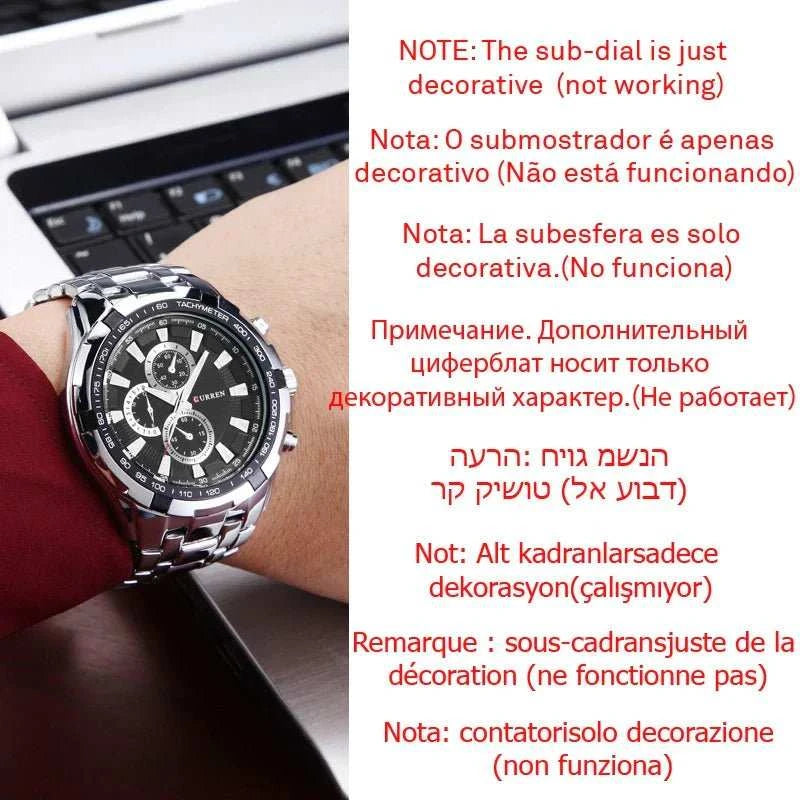 Quartz Watch Men Waterproof Business Watch - push up rack, WIFI Repeater, Smart Watch GPS, christmas ornament ball, pet hair cleaner brush, 3m double sided tape, 4-in-1 USB C Cable, automatic toothpaste dispense, Wireless Mobile Controller -  MarketDomez
