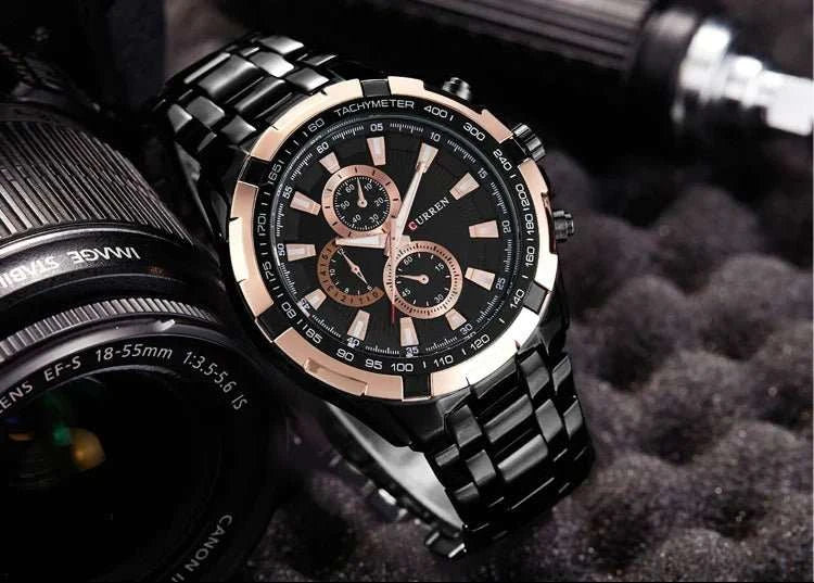 Quartz Watch Men Waterproof Business Watch - push up rack, WIFI Repeater, Smart Watch GPS, christmas ornament ball, pet hair cleaner brush, 3m double sided tape, 4-in-1 USB C Cable, automatic toothpaste dispense, Wireless Mobile Controller -  MarketDomez