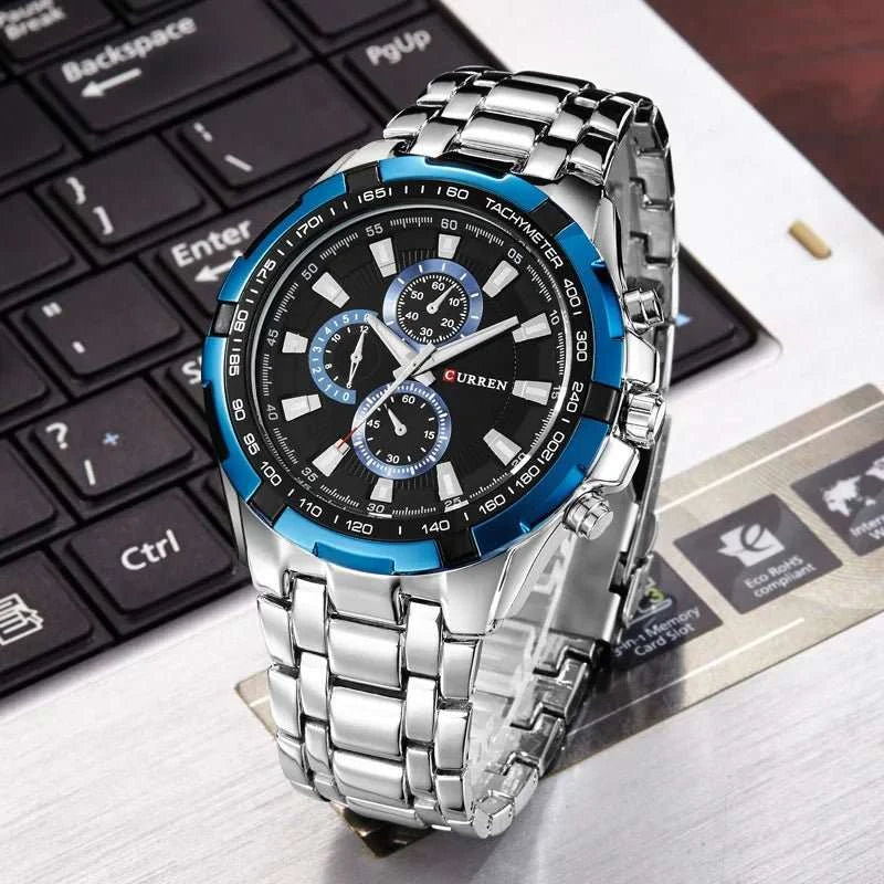 Quartz Watch Men Waterproof Business Watch - push up rack, WIFI Repeater, Smart Watch GPS, christmas ornament ball, pet hair cleaner brush, 3m double sided tape, 4-in-1 USB C Cable, automatic toothpaste dispense, Wireless Mobile Controller -  MarketDomez