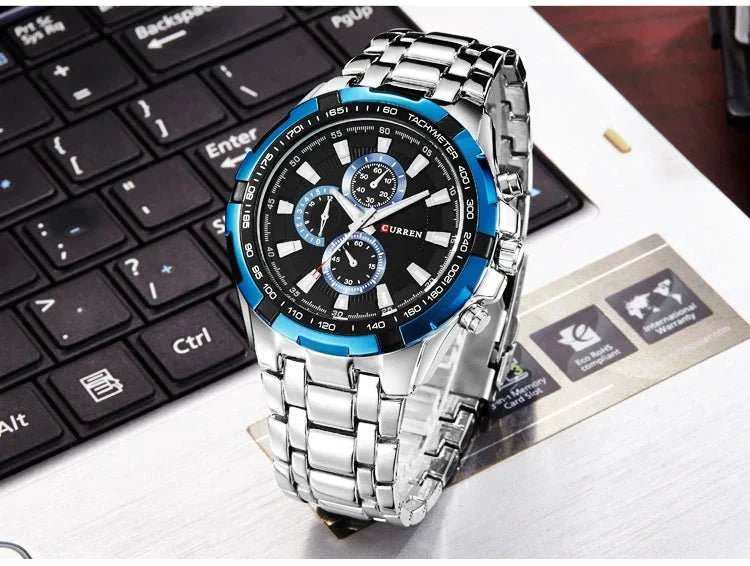 Quartz Watch Men Waterproof Business Watch - push up rack, WIFI Repeater, Smart Watch GPS, christmas ornament ball, pet hair cleaner brush, 3m double sided tape, 4-in-1 USB C Cable, automatic toothpaste dispense, Wireless Mobile Controller -  MarketDomez