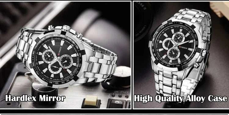 Quartz Watch Men Waterproof Business Watch - push up rack, WIFI Repeater, Smart Watch GPS, christmas ornament ball, pet hair cleaner brush, 3m double sided tape, 4-in-1 USB C Cable, automatic toothpaste dispense, Wireless Mobile Controller -  MarketDomez