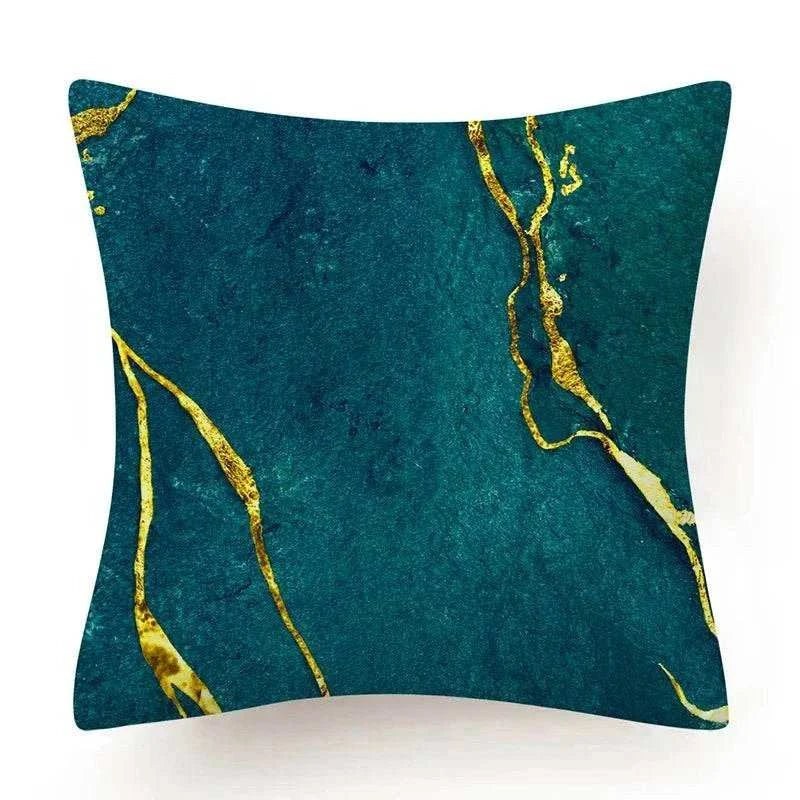 Teal Blue Green Pillow Cover Sofa or Bed Butterfly Home Decoration - MarketDomez